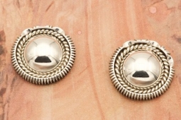 Artie Yellowhorse Sterling Silver Post Earrings